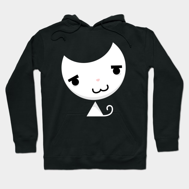 Crescent Cat Hoodie by emodist